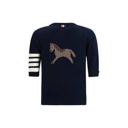 Blue Fleece Wool Sweatshirt