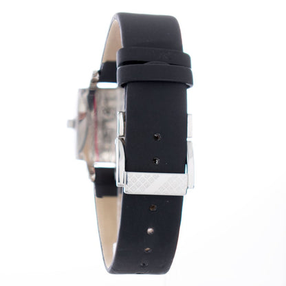 Black Leather Dress Watch