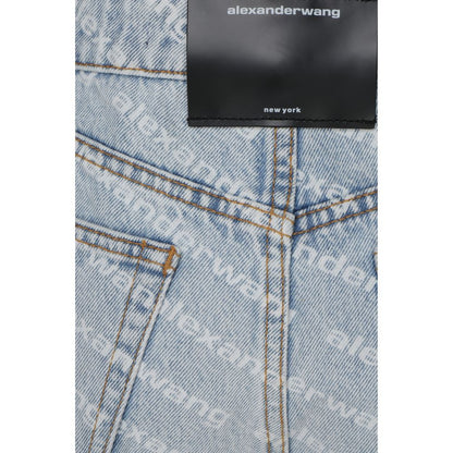 Blue Cotton Bermuda Shorts