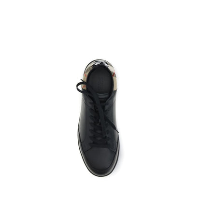 Black Calf Leather Bos Taurus Low Top Sneakers