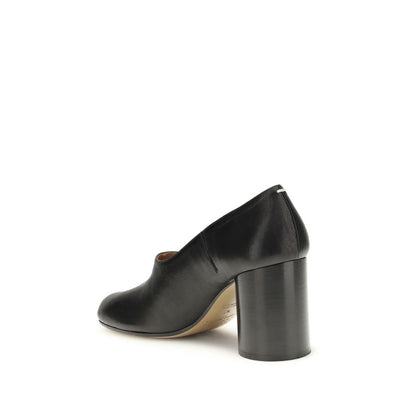 Black Calf Leather Bos Taurus Platform Pumps