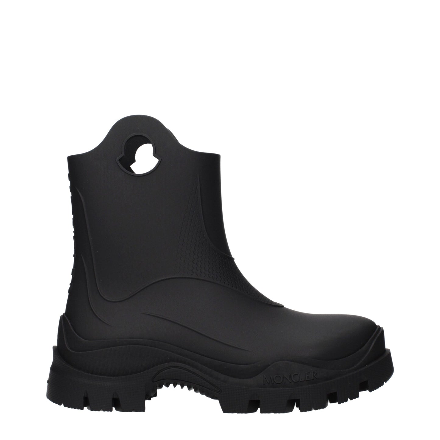 Black Cotton Ankle Boots