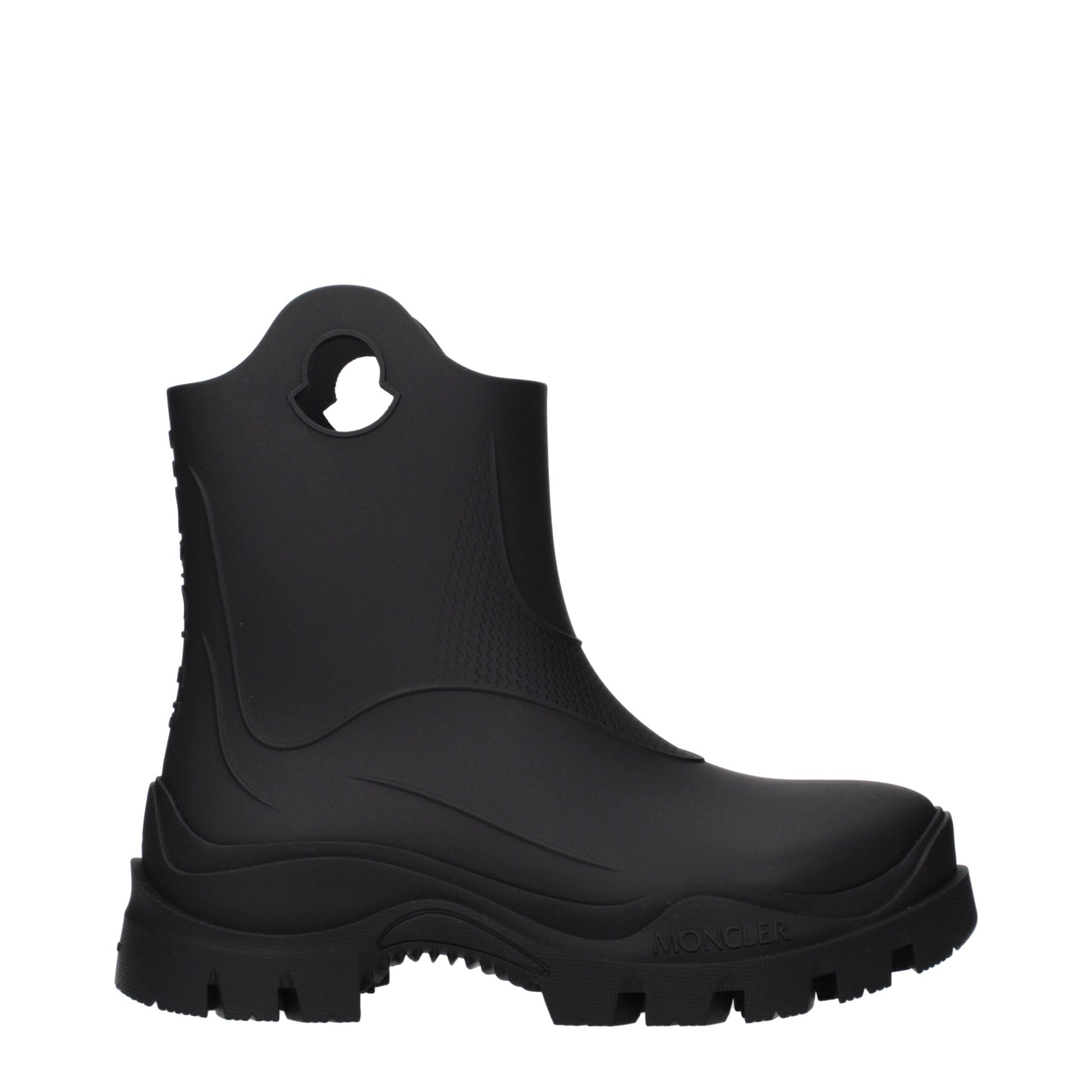 Black Cotton Ankle Boots
