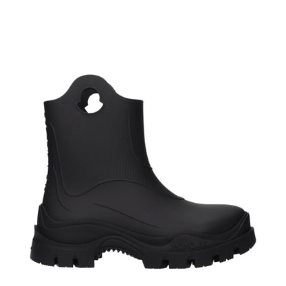 Black Cotton Ankle Boots