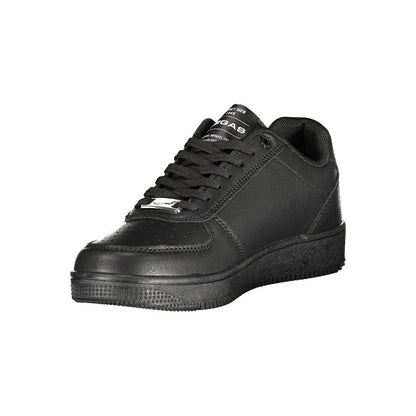 Black Polyurethane Women Sneaker