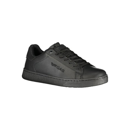 Black Polyurethane Men's Sneaker