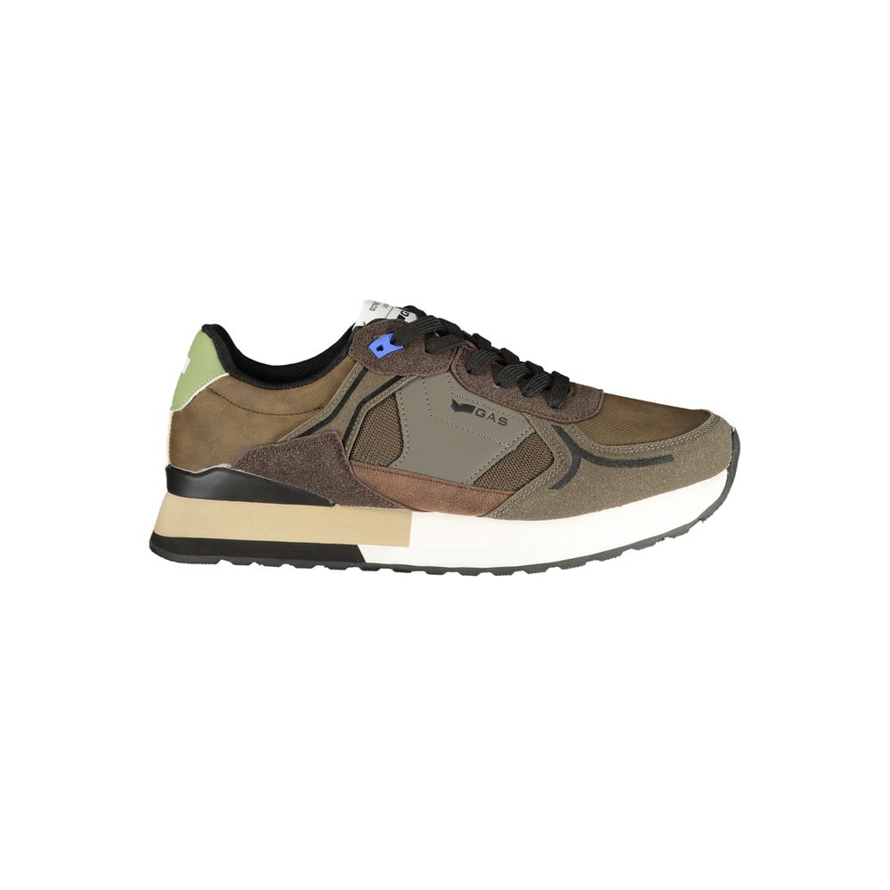 Marrone Polyurethane Men Sneaker