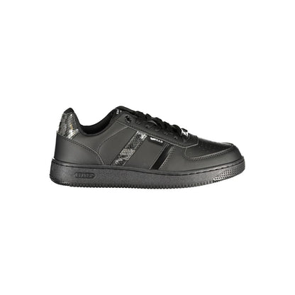 Black Polyurethane Women's Sneaker