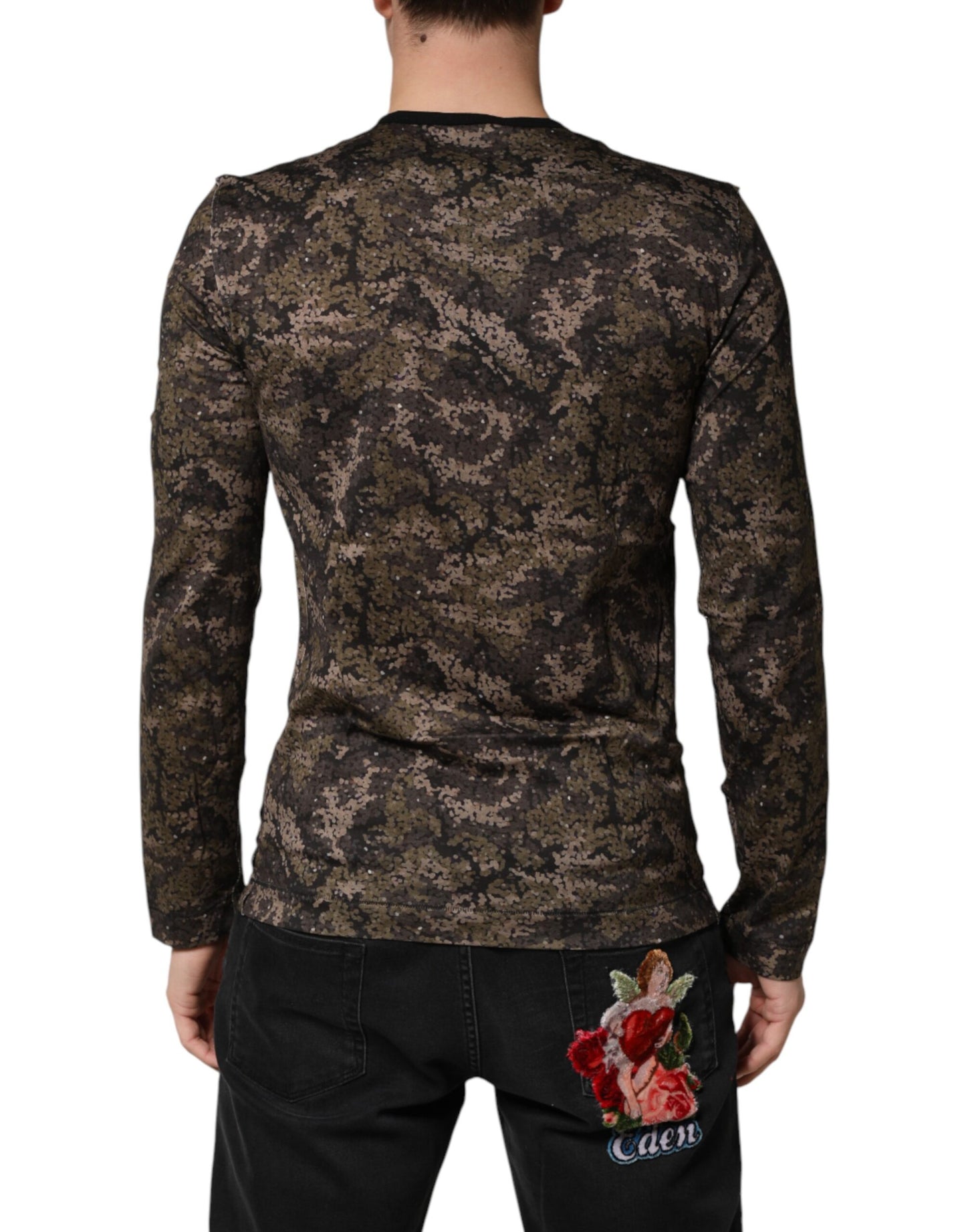 Multicolor Camouflage Long Sleeves T-shirt