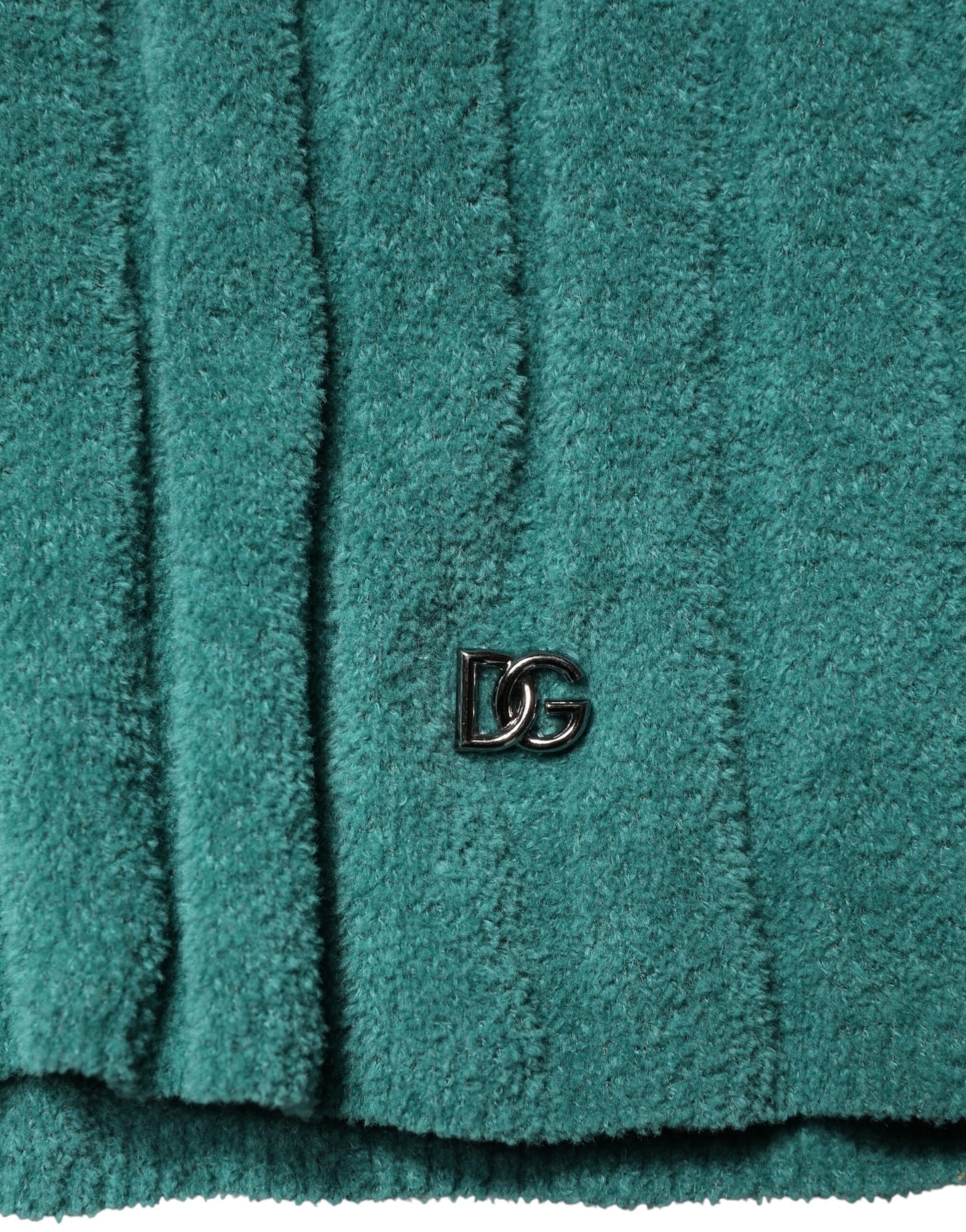 Dark Green Cotton Blend Men Crew Neck T-shirt