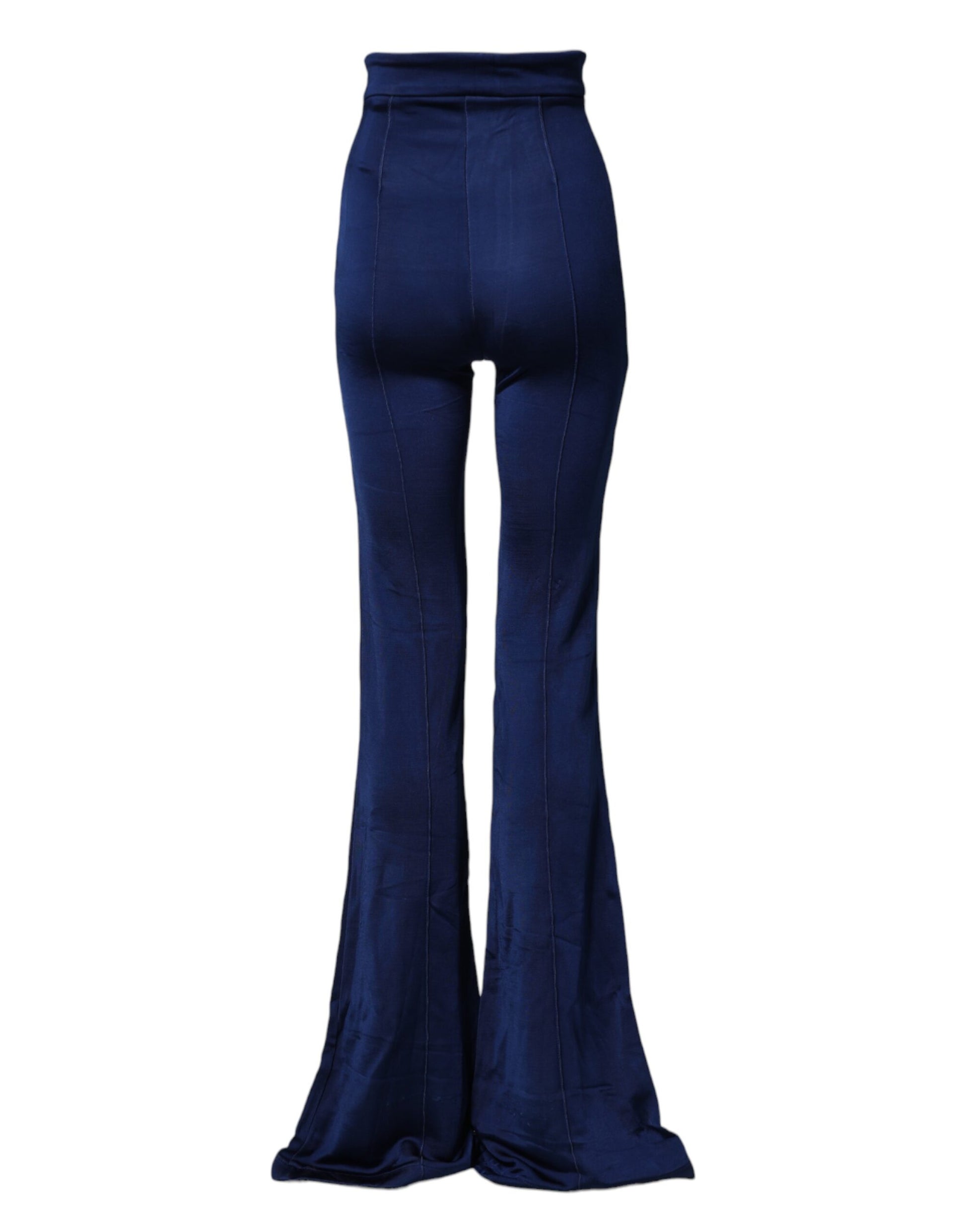 Navy Blue HighWaist Flare Leg Trouser Pants