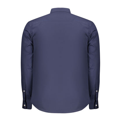 Blu Cotton Mens Shirt