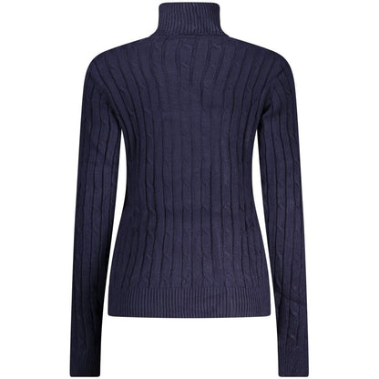 Blu Viscosa Donna Maglia