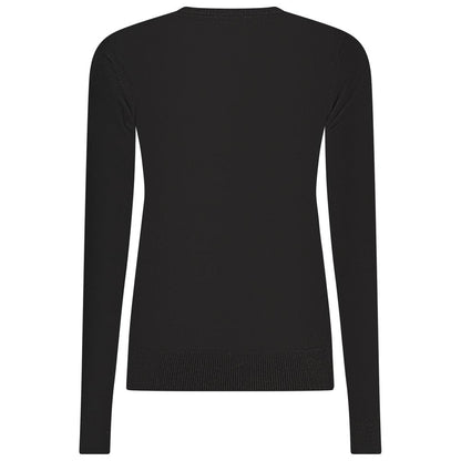 Black Viscose Women Sweater