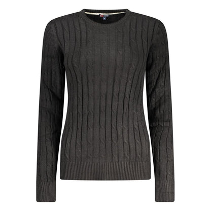 Black Viscose Women's Sweater