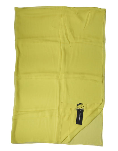 Yellow Stole Silk Neck Wrap Shawl Men  Scarf