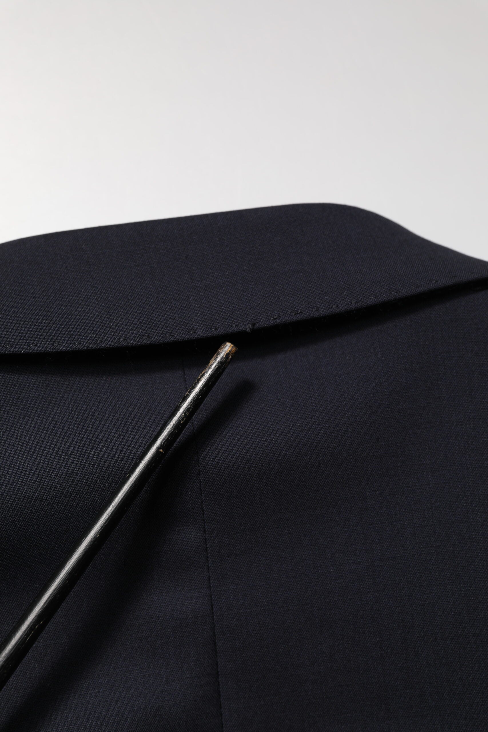 Blue Wool Double Breasted 2 Piece Men Suit