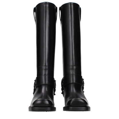 Black Leather Boots