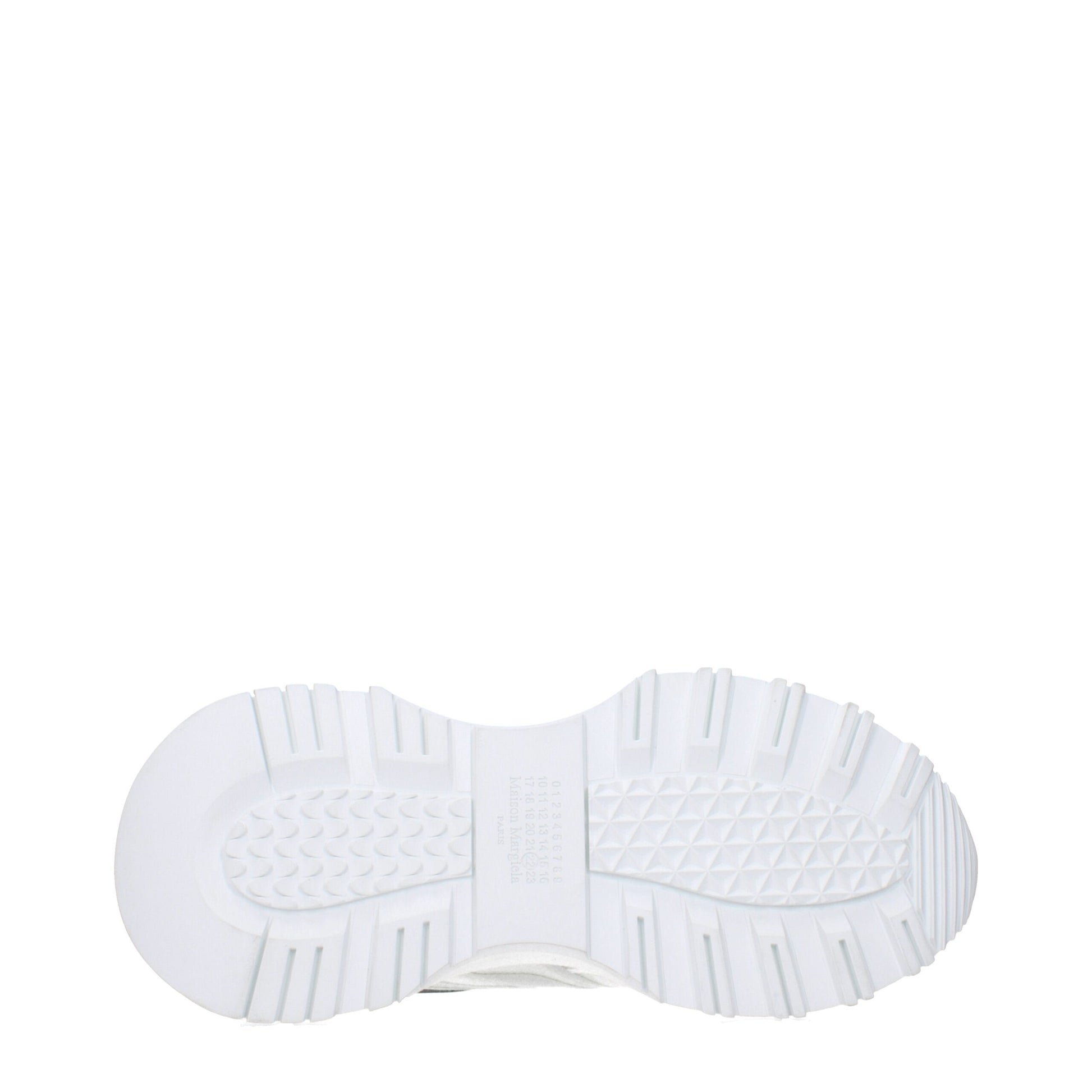 White Fabric Athletic Sneakers