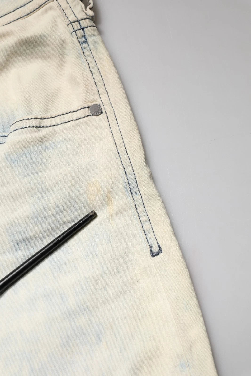 White Mid Waist Skinny Denin Casual Cotton Trouser Jeans