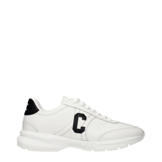 White Leather Athletic Sneakers