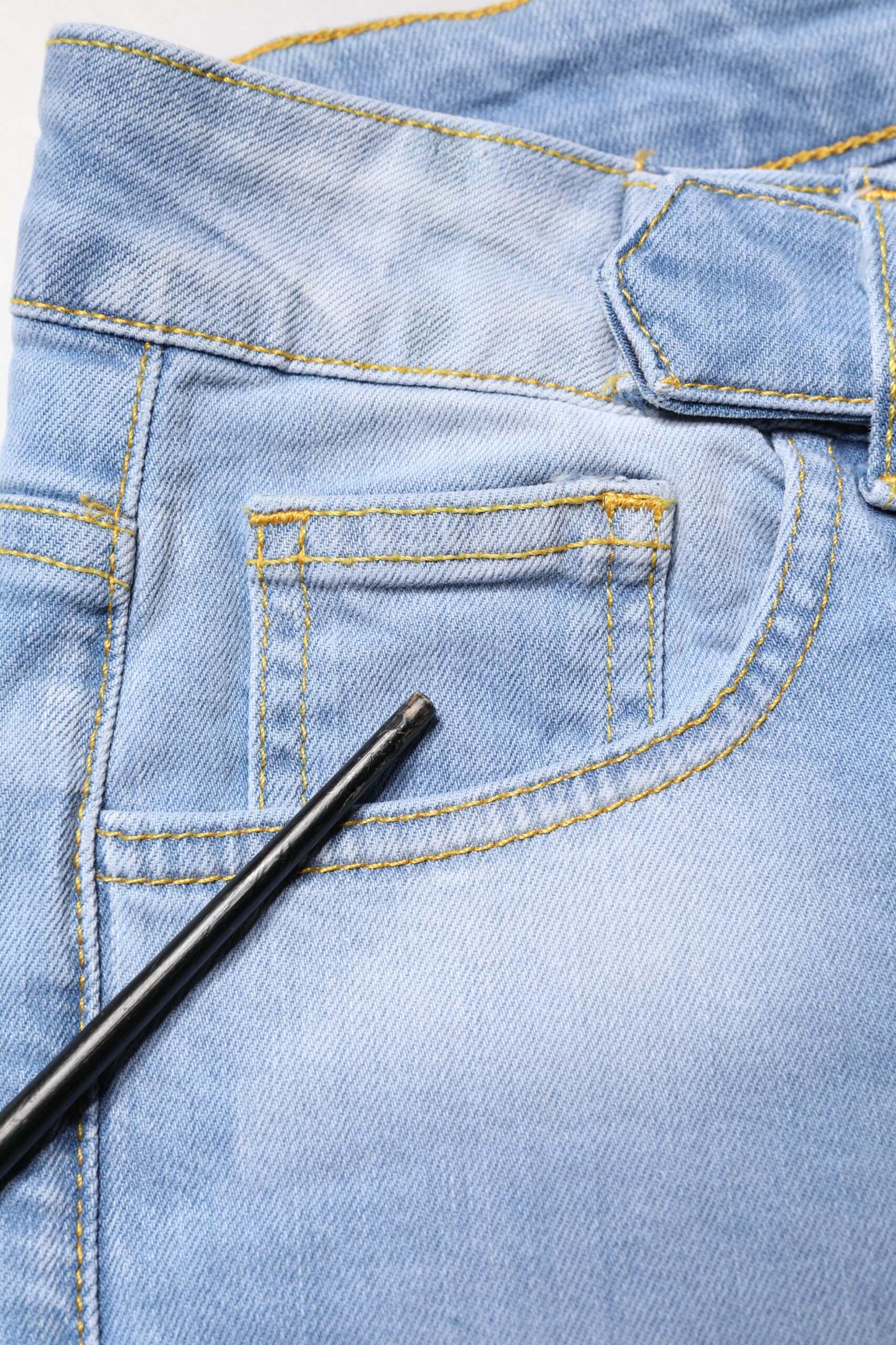 Light Blue Washed High Waist Bootcut Denim Jeans