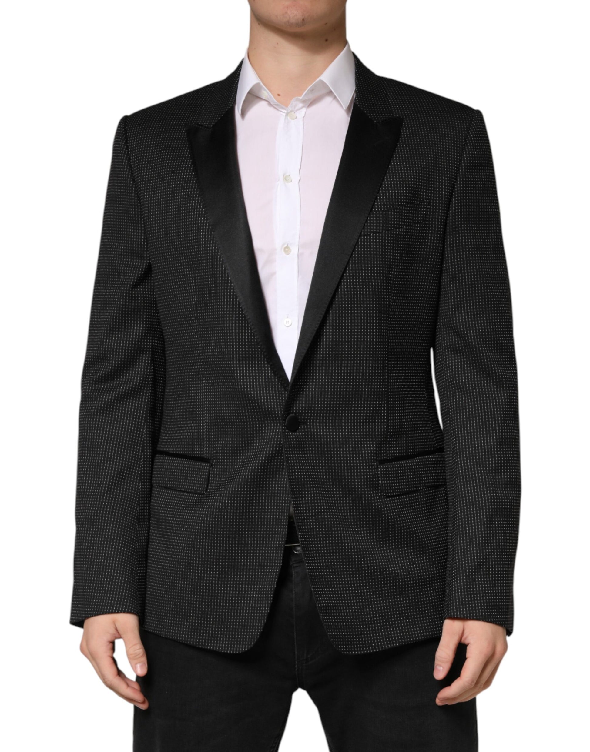 Black Fantasy Single Breasted Jacket Blazer