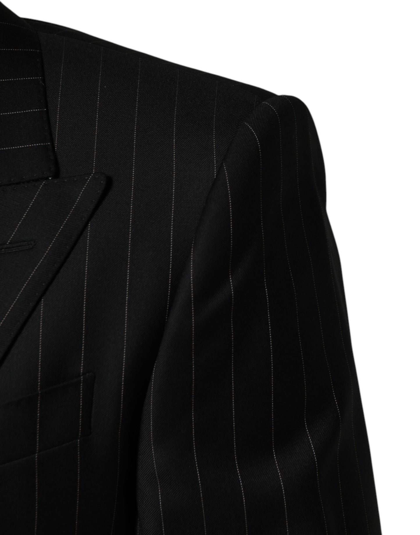 Black Stripes Double Breasted 2Button Blazer