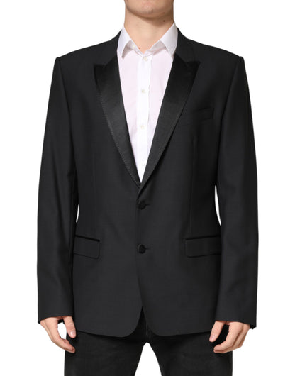 Black MARTINI Single Breasted Jacket Blazer