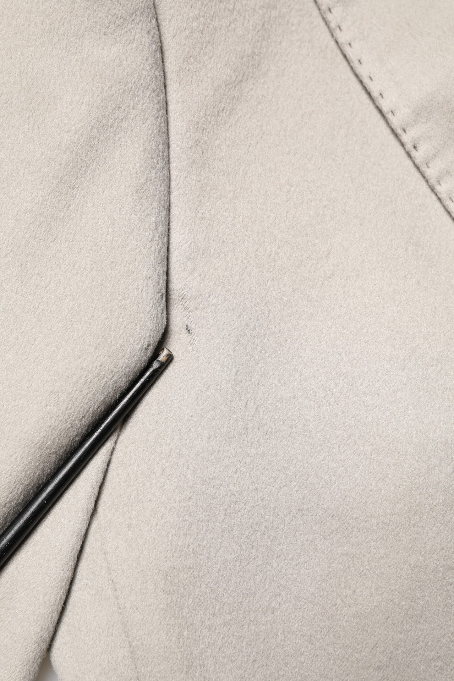 Gray Cashmere Single Breasted Jacket Blazer