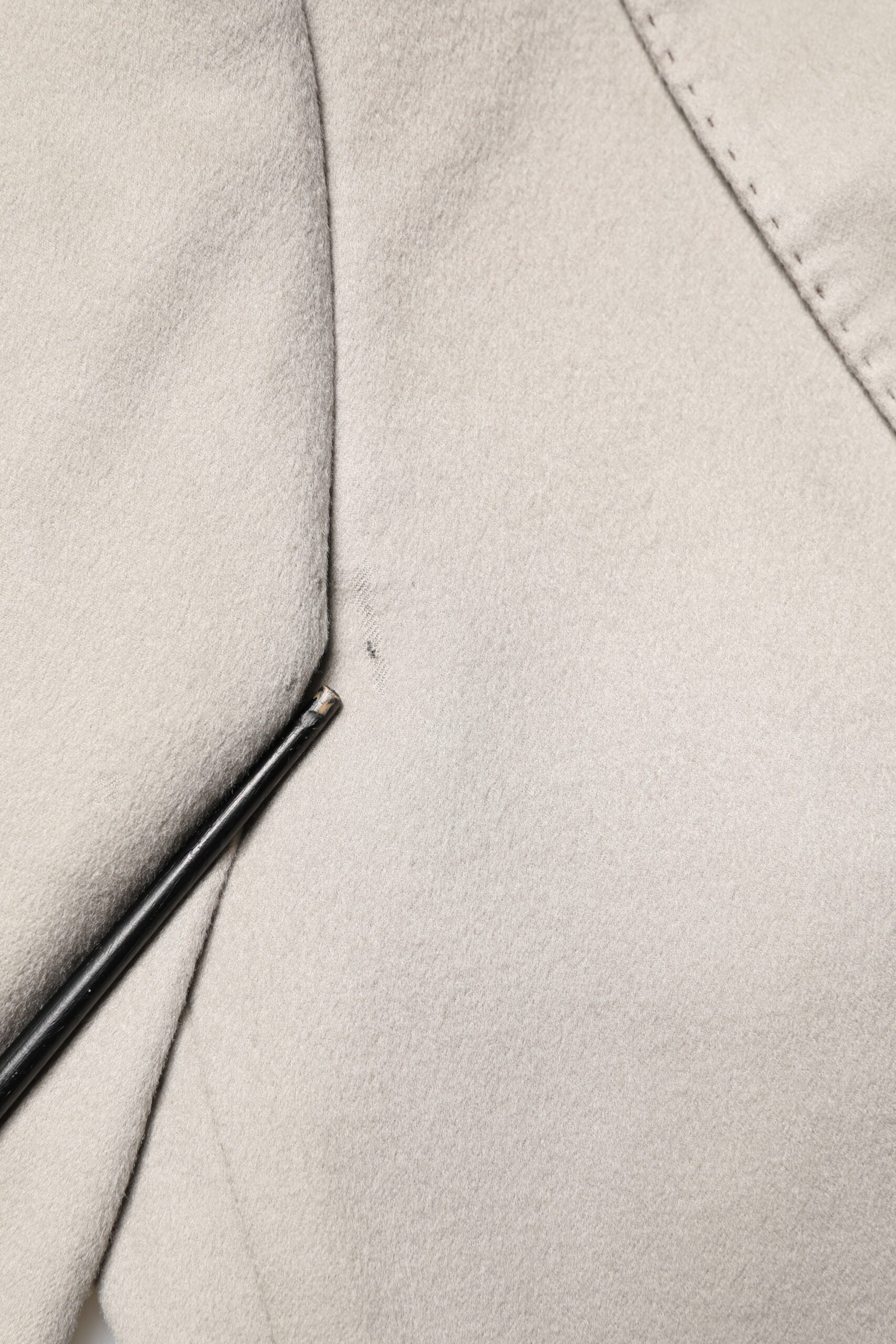 Gray Cashmere Single Breasted Jacket Blazer