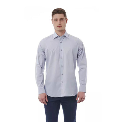 Gray Cotton Dress Shirt