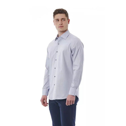 Gray Cotton Dress Shirt