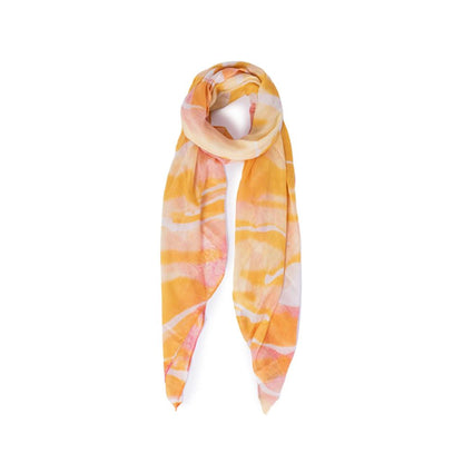 Orange Polyester Scarf