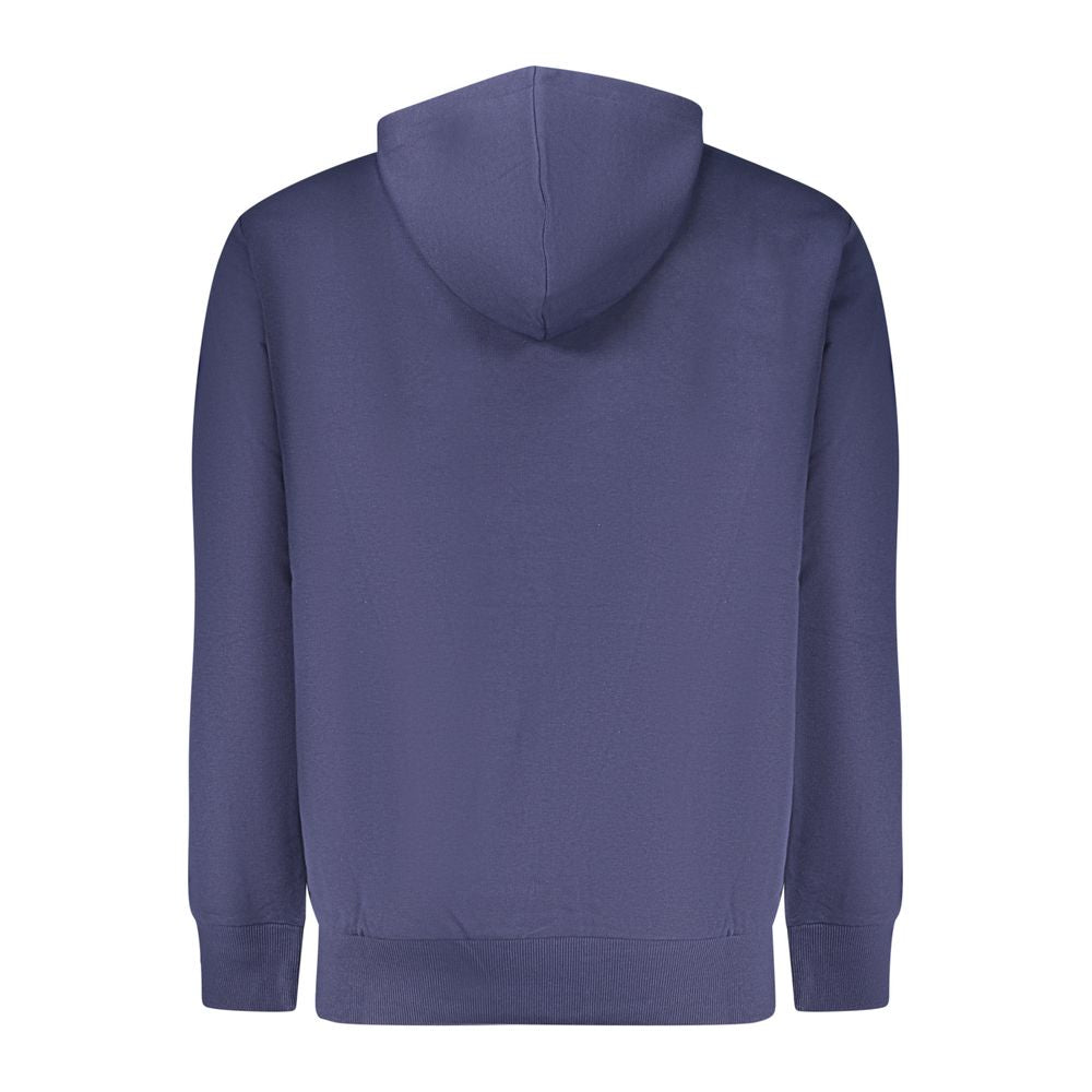 Blue Cotton Men's Hoodie