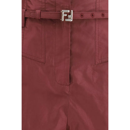 Bordeaux Silk Dress Pants
