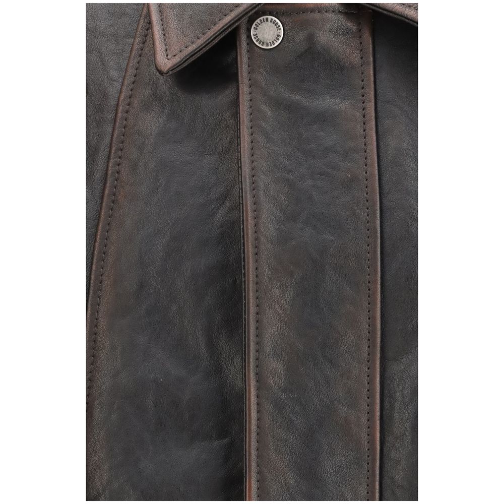 Brown Goatskin Bomber