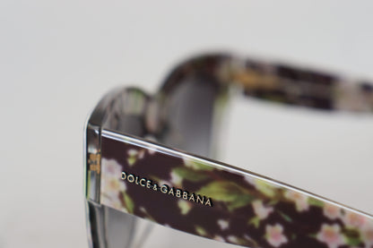 Elegant Black Multicolor Gradient Sunglasses