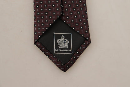 Elegant Geometric Silk Bow Tie