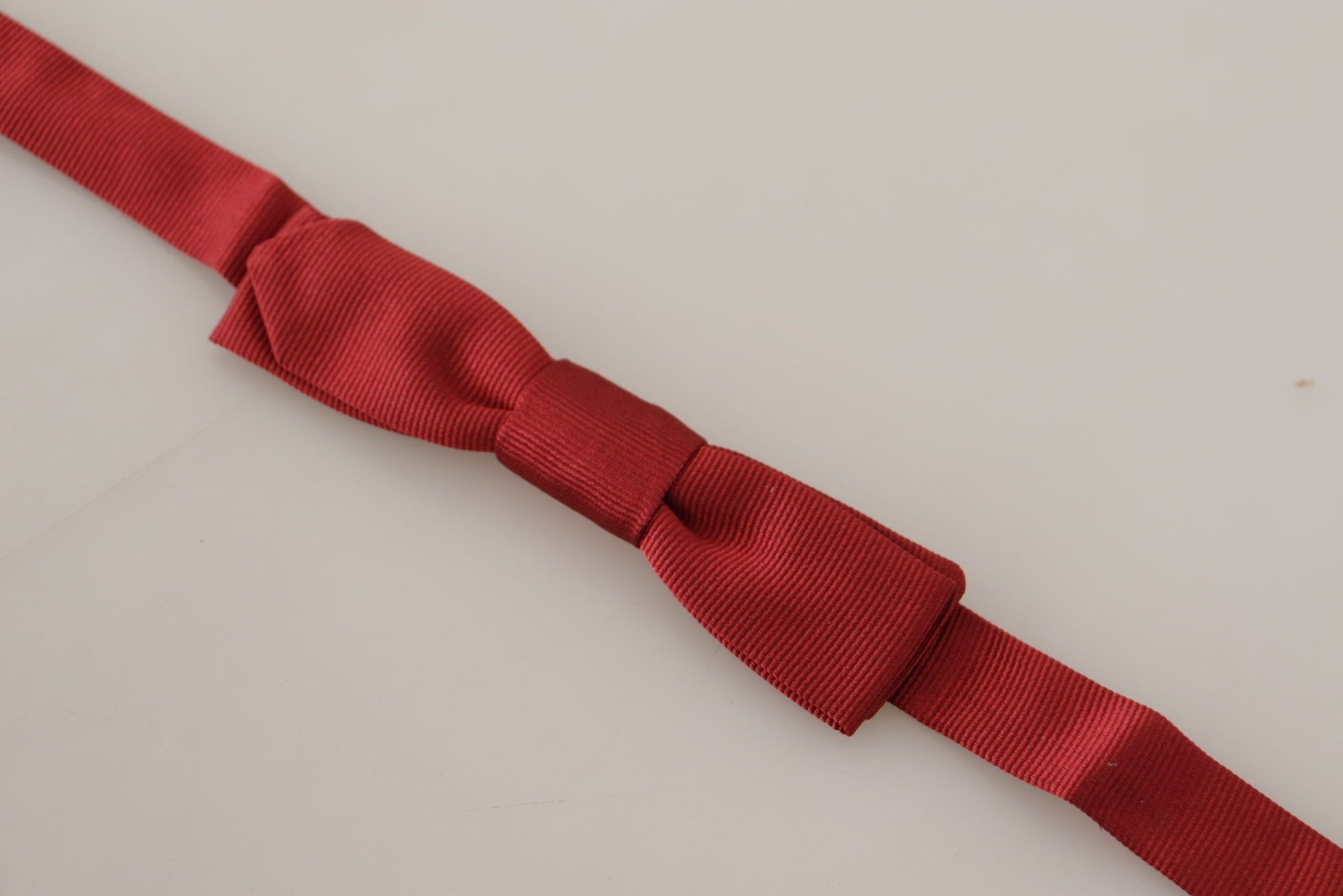 Elegant Red Silk Bow Tie