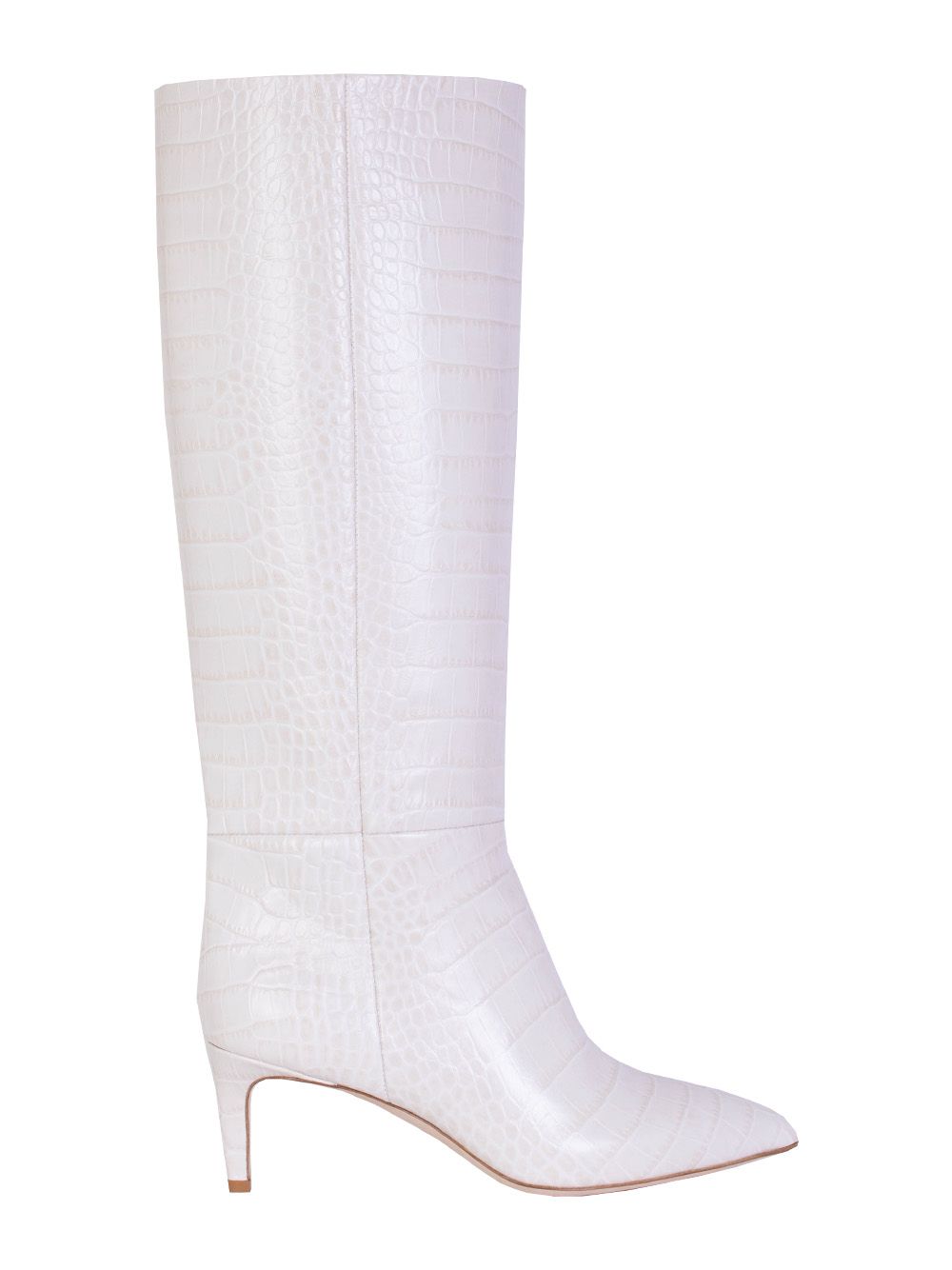 Paris Texas Ivory Knee-High Stiletto Boots